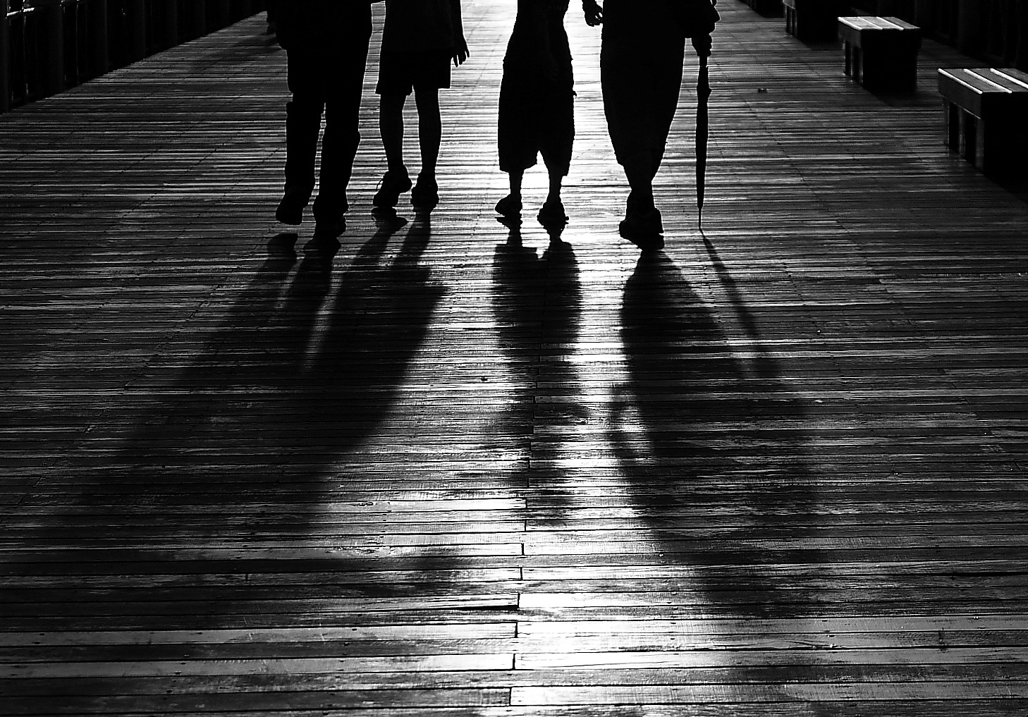 Schaduwen en volgen van personen